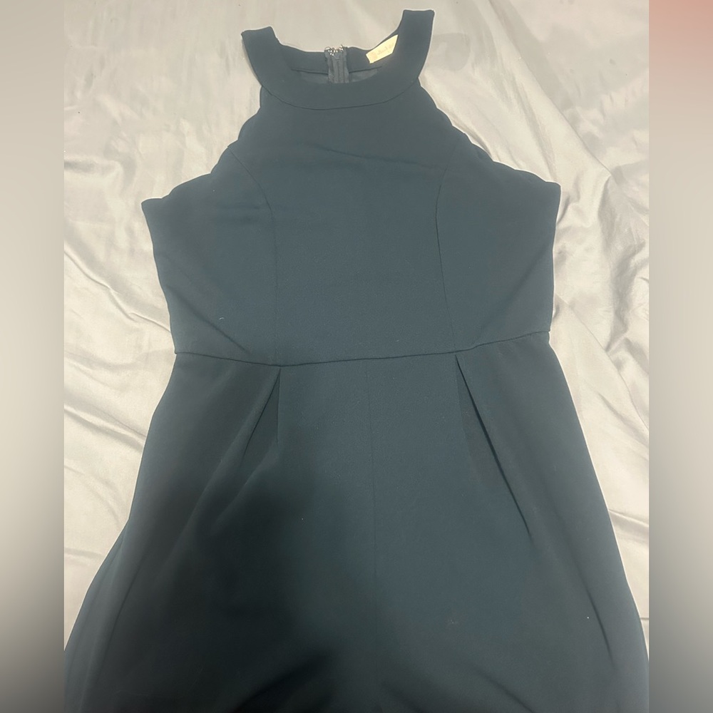 Wide Leg Hunter Green Jumpsuit